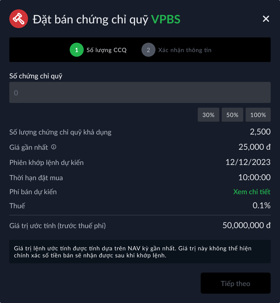 Nhập số lượng bán