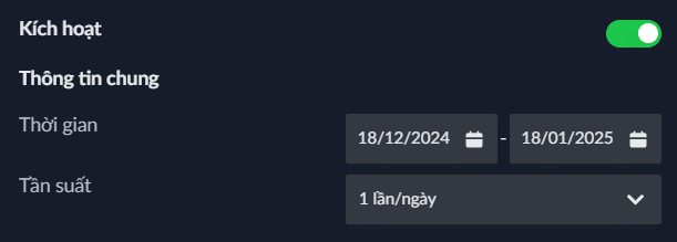 Bước 2 - Nhập Thông tin chung