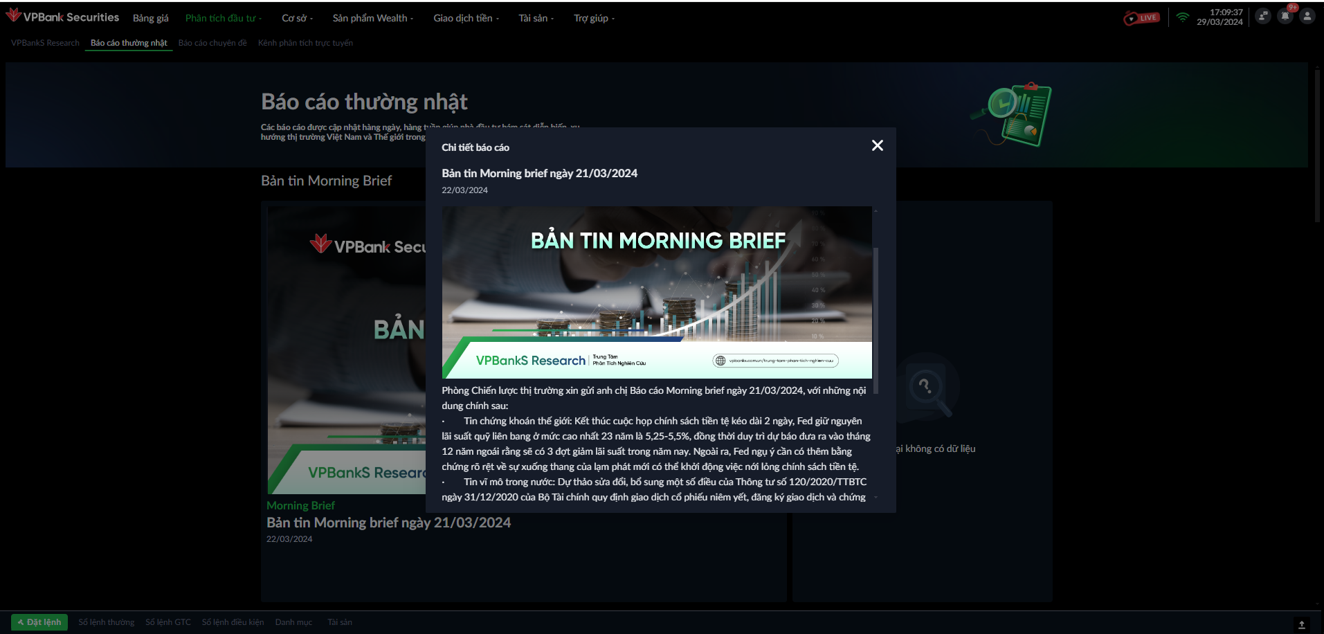 Chi tiết báo cáo