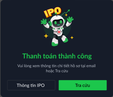 Thông báo thành công